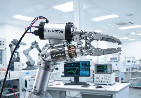 robotic joint with compact EC motor